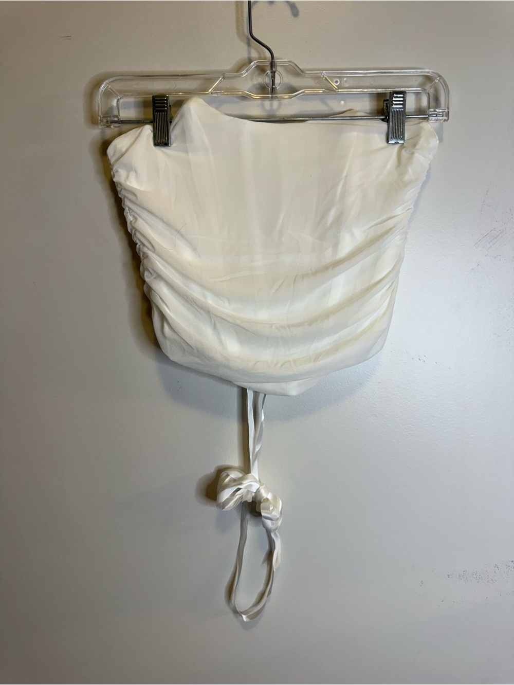 White corset top